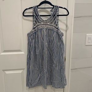 Stripped Open Back Dress